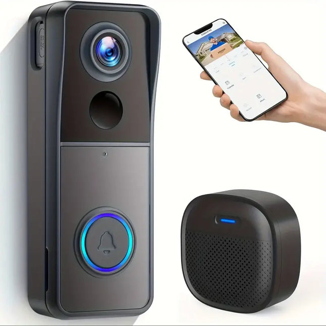 Doorbell Camera Wireless, 1080P WiFi Video Doorbell with Two Way Talk