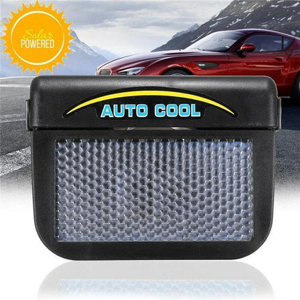 Solar Powered Car Vent Window Fan, Black ABS Auto Cooler Ventilation Exhaust Fan for Sedans, Trucks, SUVs and Vans
