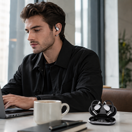 Tuzwa AI Translator Earbuds – Real-Time Voice Translation, 144 Languages, Bluetooth 5.3, Noise Cancelling & Smart Display
