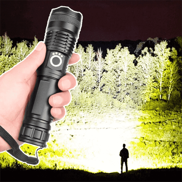 Rechargeable Flashlight, High Lumen LED Flashlight with Zoom