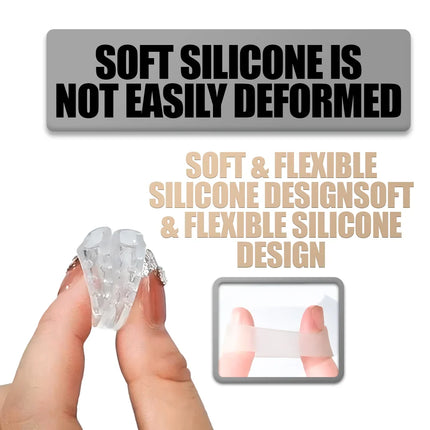 Toe Caps Silicone Gel 10 Pack, Clear Silicone Toe Sleeves and Toe Cushions for Men and Women – image 6