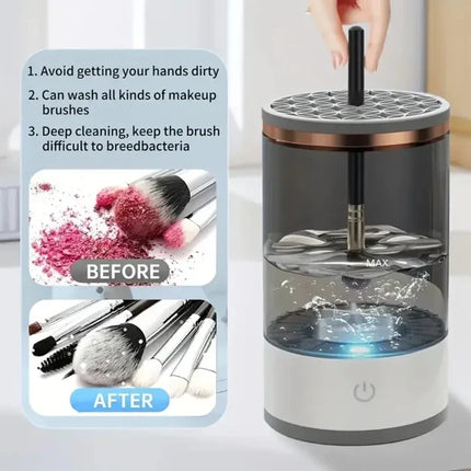 Makeup Brush Cleaner Machine with Dryer, Electric Makeup Brush Cleaner USB Powered – image 4