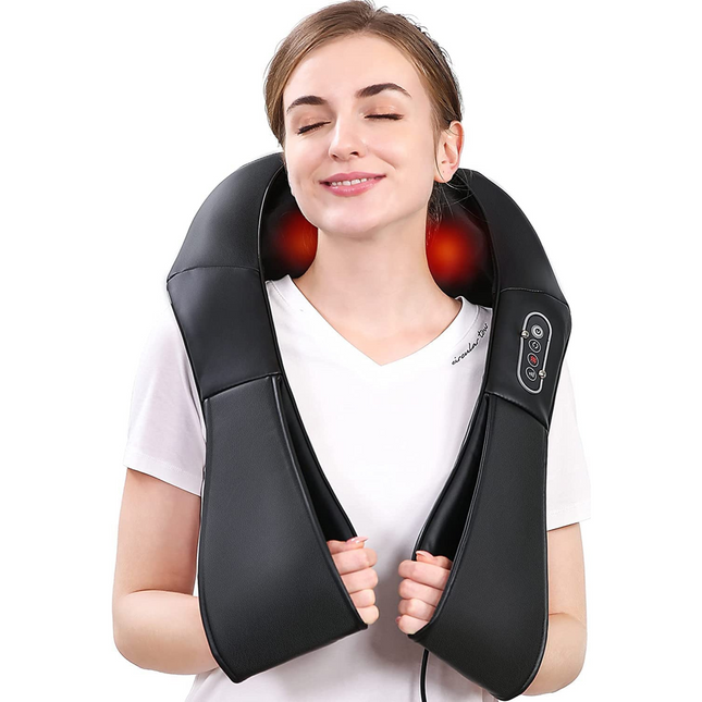 Neck and Back Massager with Heat, Shiatsu Massager for Neck and Shoulder