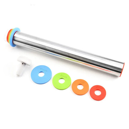 Adjustable Rolling Pin with Thickness Rings, Dough Roller for Pizza and Fondant – image 5