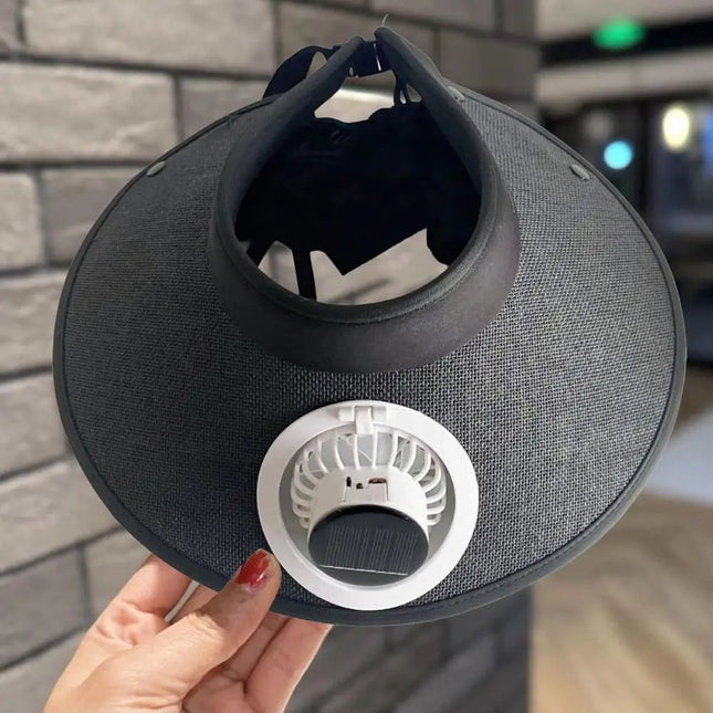 Sun Hat with Fan, Solar Powered Fan Hat with 3 Speeds