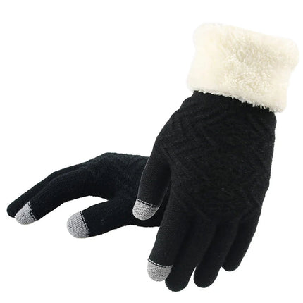 Winter Gloves with Touch Screen Fingertips, Knitted Gloves for Cold Weather – image 4