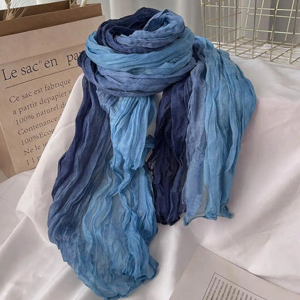 Scarves for Women, Soft Gradient Winter Scarf with Head Wrap Style – image 7