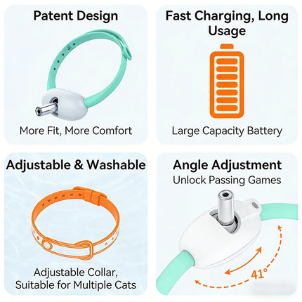 Laser Cat Collar with USB Charging, Cat Laser Toy for Supervised Play – image 5
