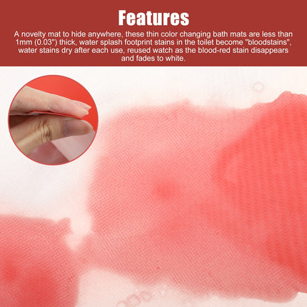 Bath Mat Color Changing, Blood Bath Mat Turns Red with Water – image 4