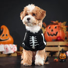 Dog Halloween Costumes, Skeleton Dog Costume with Glow in the Dark Print, Cat Costume and Pet Costume for Small Dogs