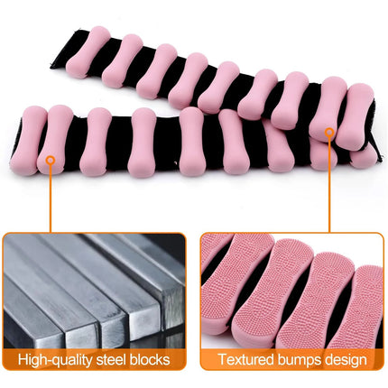 Ankle Weights 1 lb Pair, Silicone Walking Weights for Yoga