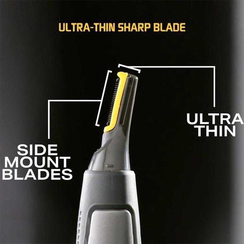 Tuzwa Precision Grooming Trimmer – Cordless Nose, Ear, Eyebrow, Beard & Mustache Detail Trimmer with Stainless Steel Blade & LED Light