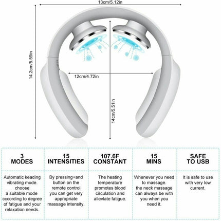 Neck Massager with Heat, Portable Neck Massager for Tension Relief – image 5