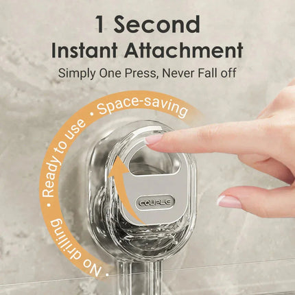 Bathroom Shelf No Drill, Suction Cup Shower Caddy for Bottles – image 8