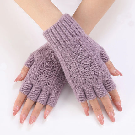 Hand Warmers for Women, Soft Knit Gloves