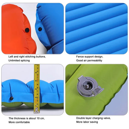 Camping Air Mattress with Integrated Foot Pump, Inflatable Camping – image 7