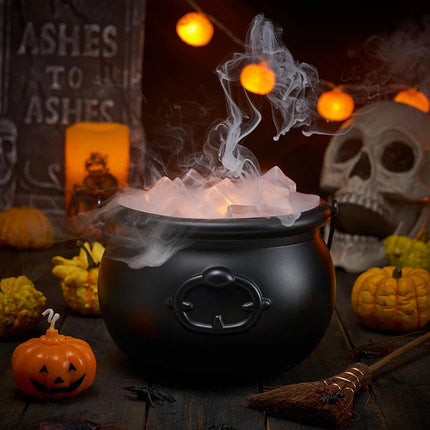Halloween Candy Bowl, Plastic Cauldron Bowl for Halloween Decorations and Party