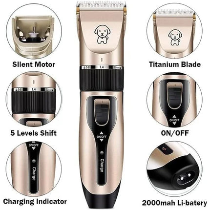 Dog Clippers for Grooming, Rechargeable Dog Grooming Tool