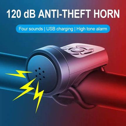 Bike Alarm Anti Theft 120dB Motion Sensing, Bicycle Alarm System for E Scooter