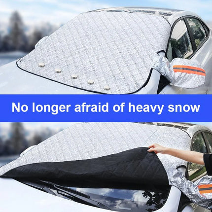 Windshield Snow Cover with Side Mirror Covers