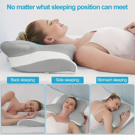 Side Sleeper Pillow, Memory Foam Neck Pillow for Back and Stomach Sleepers – image 9