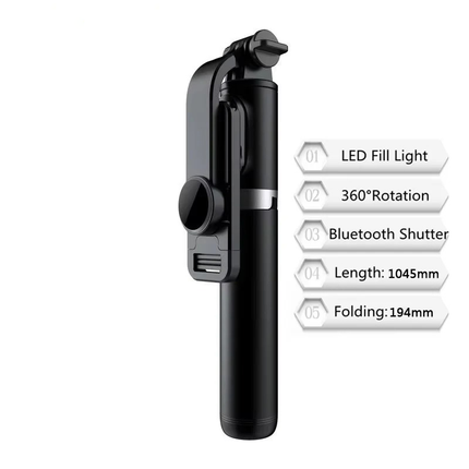 Selfie Stick Tripod with Bluetooth Remote, Phone Tripod with LED Light – image 5