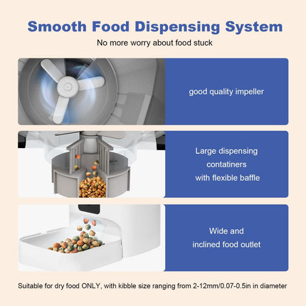 Microchip Pet Feeder for Cats and Dogs | RFID Automatic Cat Feeder with Timed Feeding | 4L Anti-Theft Design