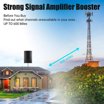 Indoor TV Antenna, Compact High Gain Antenna with Coaxial Cable for Local Channels – image 6
