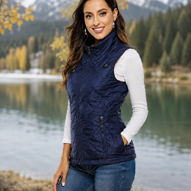Heated Vest for Women, Rechargeable Heated Vest with USB Battery Power, Lightweight Electric Heated Clothing for Winter