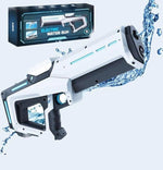 Tuzwa Electric Water Gun – Rechargeable Automatic Water Blaster with Auto Suction, 300ml Tank & 8–10m Long Range