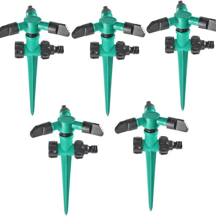 Sprinkler System for Gardens 5 Pack, Rotating Lawn Sprinkler 360 Degree – image 12