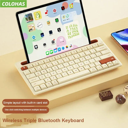 iPad Keyboard with Stand, Slim Bluetooth Keyboard for iPad and Phone – image 6