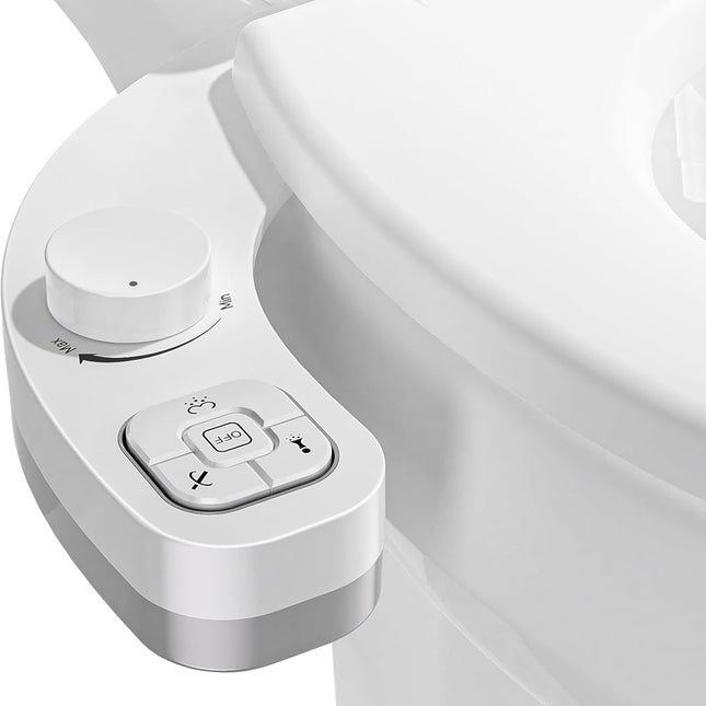 Bidet Attachment for Toilet Seat, Dual Nozzle Self Cleaning