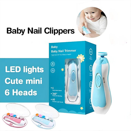 Newborn Nail Trimmer Electric with LED Light, 4 Speed Quiet Nail Trimmer (2)