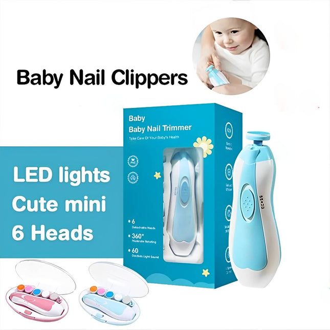 Newborn Nail Trimmer Electric with LED Light, 4 Speed Quiet Nail Trimmer (2)