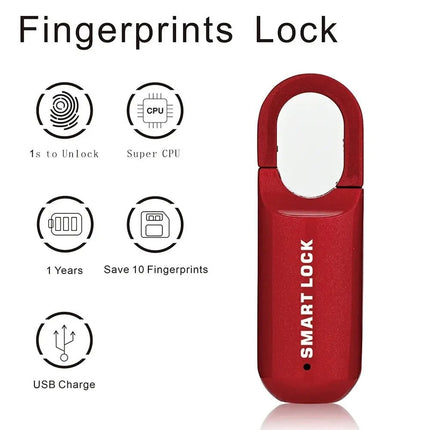 Padlock with Fingerprint Unlock, Smart Fingerprint Padlock – image 6