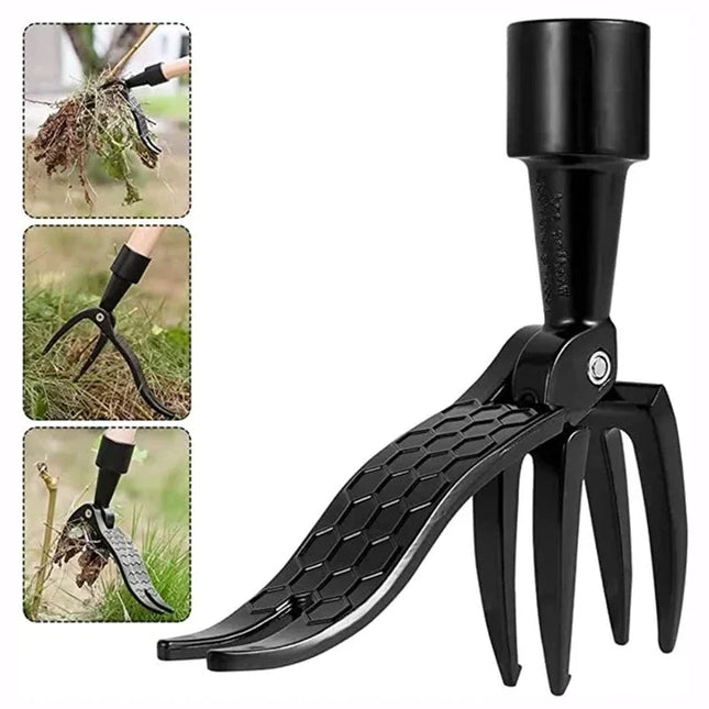 Weed Puller Tool Stand Up Long Handle, Stainless Steel Weeding Tool for Lawn and Garden