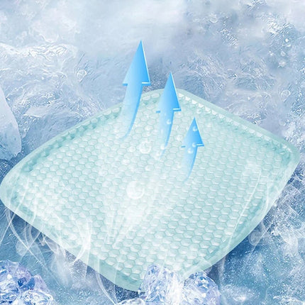 Car Seat Cushion, Cooling Gel Car Seat Cushion with Honeycomb Ventilation – image 6