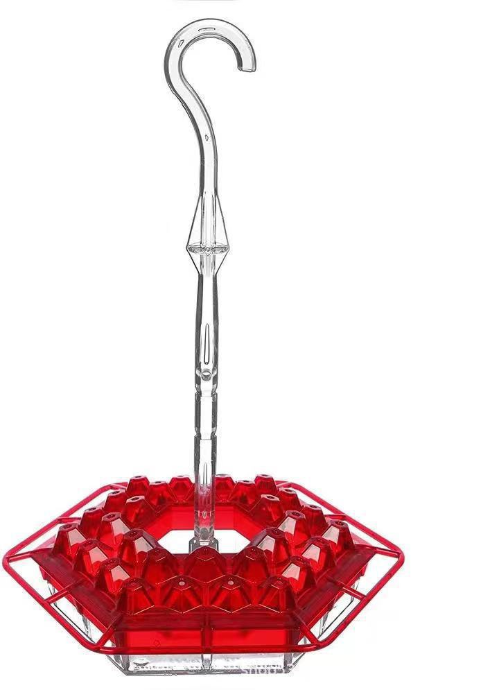 Tuzwa Ant-Proof Hummingbird Feeder – Outdoor Nectar Bird Feeder with Built-In Perch & Easy-Fill Design