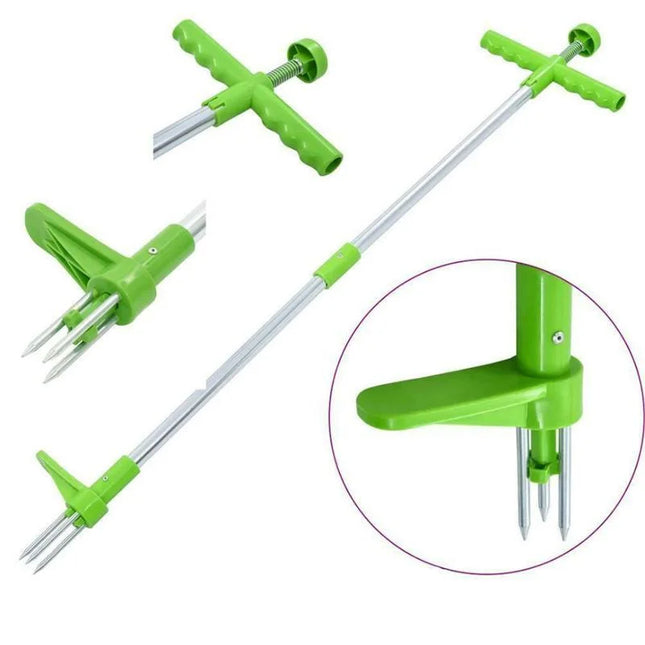 Weed Puller Tool, Stand Up Weed Puller with Foot Pedal