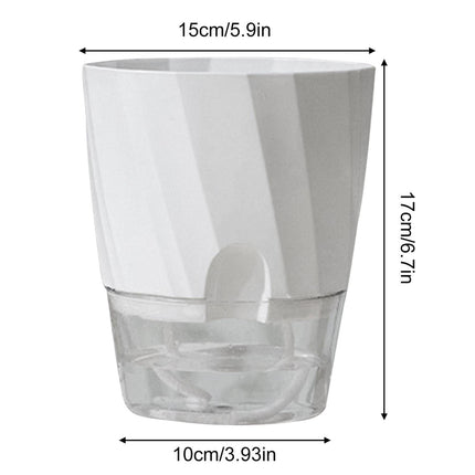 Indoor Planter with Self Watering Reservoir, Self Watering Planter Pot for Indoor Plants – image 5