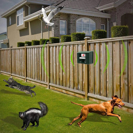 Bird Deterrent Device for Woodpeckers, Solar Bird Repeller with Flashing Light and Sonic Alarm – image 8
