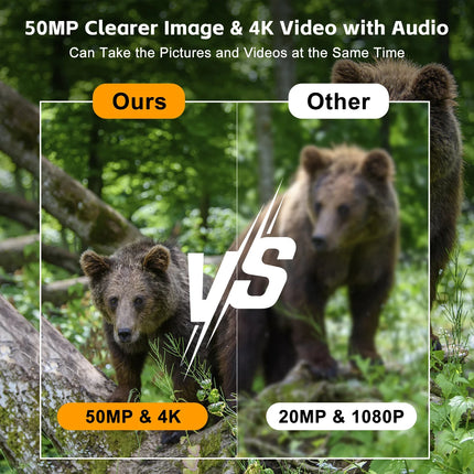 Trail Camera, Hunting Camera with 4K Video and Waterproof Wildlife Cam