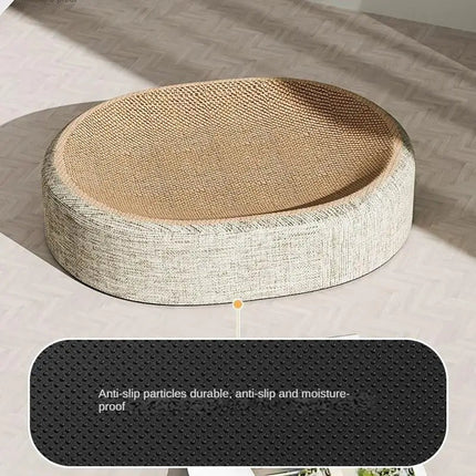 Oval Cat Bed with Scratching Pad – image 3