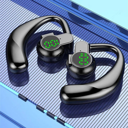 Open Ear Headphones for Running, Bluetooth Open Ear Earbuds with Mic