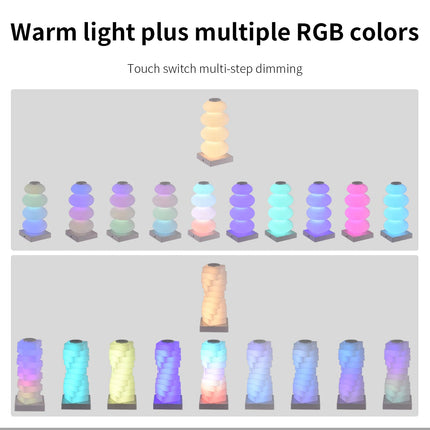 Table Lamps for Bedroom, RGB Color Changing Night Light – image 4