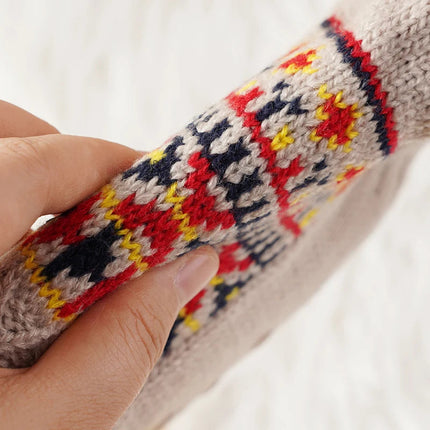 Christmas Socks for Women and Men, Fleece Lined Winter Socks with Snowflake Pattern – image 8