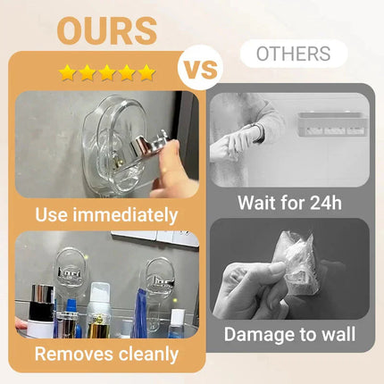 Bathroom Shelf No Drill, Wall Mounted Shower Shelf – image 9