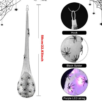 Spider Egg Sacs Halloween Decor, Hanging Prop for Halloween Party Decor – image 5