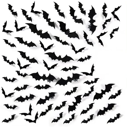 3D Bat Wall Stickers for Halloween Decorations Indoor and Outdoor, Halloween Party Decor – image 5